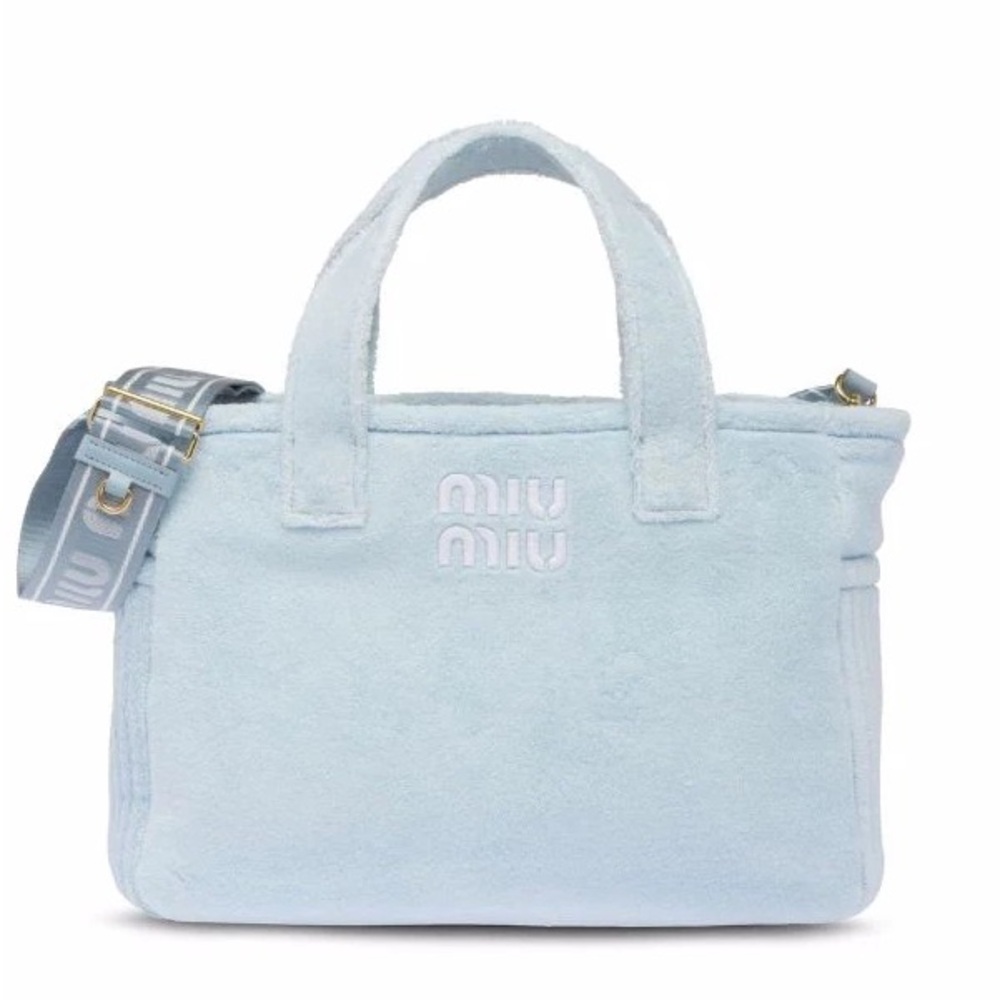 Miu Miu terry cloth bag
